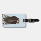 Niedliches Otter Face Nature Foto Gepäckanhänger (Vorderseite horizontal)