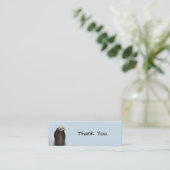 Niedliches Otter Face Nature Foto Mini Visitenkarte (Stehend Vorderseite)