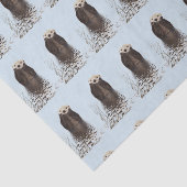 Niedliches Otter Face Nature Foto Seidenpapier (Ausschnitt)