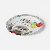 Niedliches Otter in Tuxedo | Happy Birthday Pappteller (Schrägansicht)