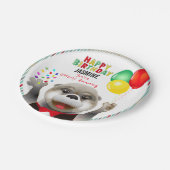 Niedliches Otter in Tuxedo | Happy Birthday Pappteller (Schrägansicht)