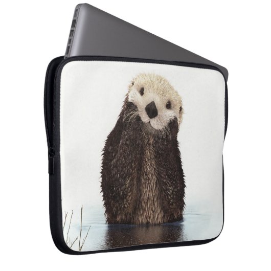 Niedliches Otter Laptopschutzhülle (Vorne Rechts)