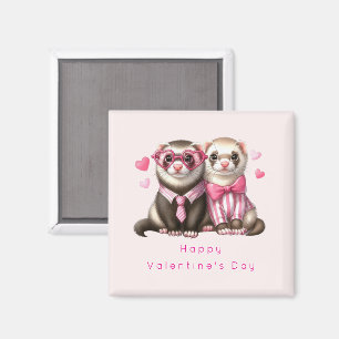 Niedliches Otter Paar in der Liebe Valentinstag Magnet