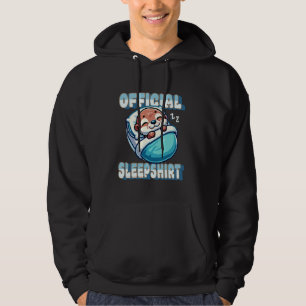 Niedliches Otter Schlafkissen Offizieller Schlaf S Hoodie