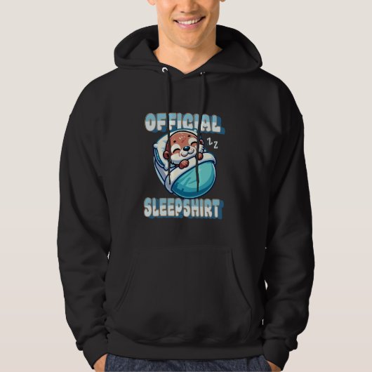 Niedliches Otter Schlafkissen Offizieller Schlaf S Hoodie (Vorderseite)