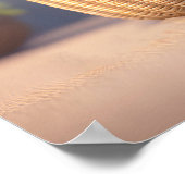 Niedliches Otterbaby in einem Korb Poster (Ecke)