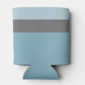 Niedliches Owl auf Branch - Blue Baby Boy Dusche Dosenkühler (Rückseite)