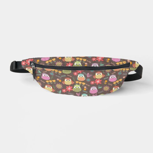 Niedliches Owl Brown Bauchtasche (Vorderseite)