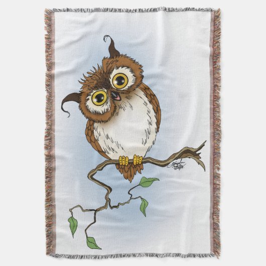 Niedliches Owl Brown Hoot Decke (Vorderseite Vertikal)
