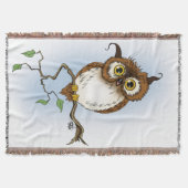 Niedliches Owl Brown Hoot Decke (Vorderseite)