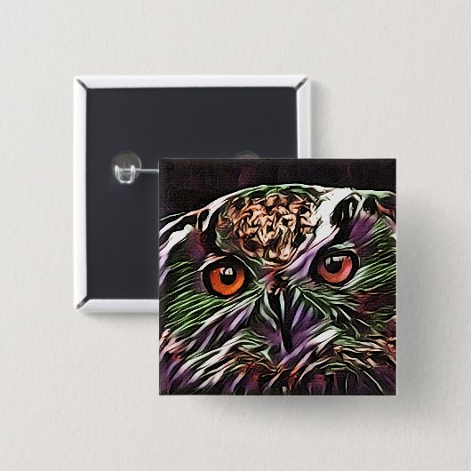 NIEDLICHES OWL BUTTON (Vorne & Hinten)