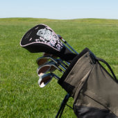 Niedliches Owl Cherry Blossom Pink Black Golf Headcover (In SItu)