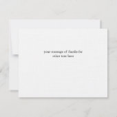 Niedliches Owl Dankeschön Note Card Mitteilungskarte (Rückseite)