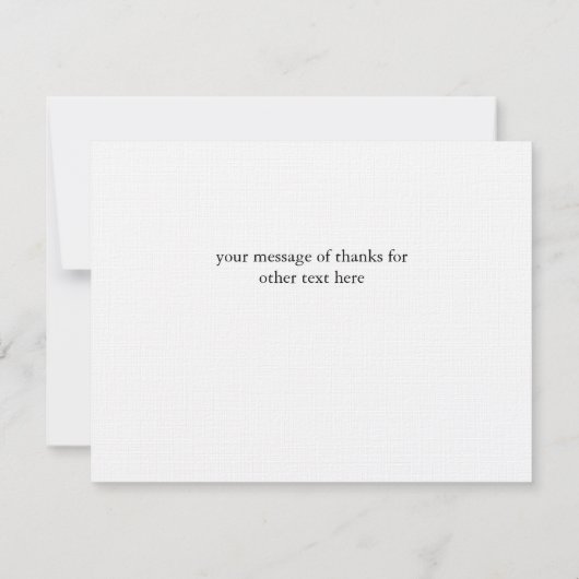 Niedliches Owl Dankeschön Note Card Mitteilungskarte (Rückseite)