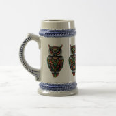 NIEDLICHES OWL DESIGN Beer Stein Bierglas (Links)