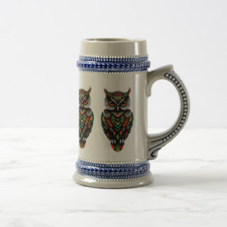 NIEDLICHES OWL DESIGN Beer Stein Bierglas