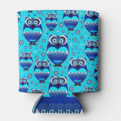 Niedliches Owl Evil Eye Muster Dosenkühler (Rückseite)