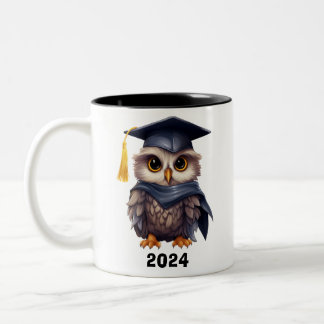 Niedliches Owl Graduate Zweifarbige Tasse
