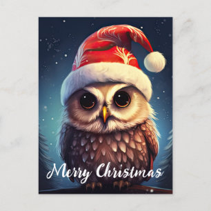 Niedliches Owl Happy Holidays Weihnachten