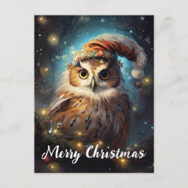 Niedliches Owl Happy Holidays Weihnachten