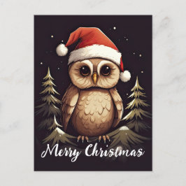 Niedliches Owl Happy Holidays Weihnachten