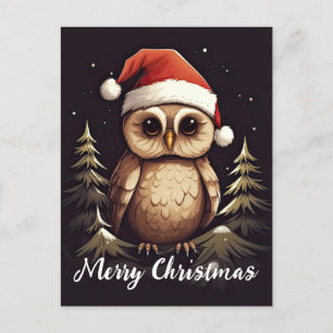 Niedliches Owl Happy Holidays Weihnachten