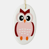 NIEDLICHES OWL KERAMIKORNAMENT (Rechts)