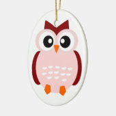 NIEDLICHES OWL KERAMIKORNAMENT (Links)
