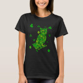 Niedliches Owl Kleeblatt Irish Animals St Patricks T-Shirt (Vorderseite)