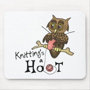 Niedliches Owl Knittern Mousepad