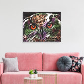NIEDLICHES OWL LEINWANDDRUCK (Insitu (Wohnzimmer))