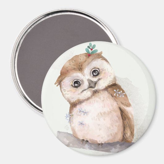 Niedliches Owl Magnet (Vorderseite/Rückseite)