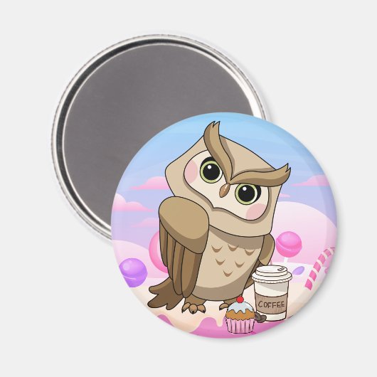 Niedliches Owl Magnet (Vorderseite/Rückseite)