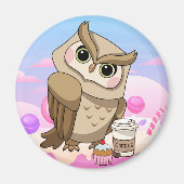 Niedliches Owl Magnet (Vorne)