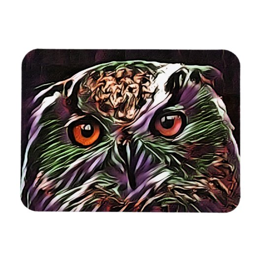 NIEDLICHES OWL MAGNET (Horizontal)