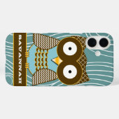 Niedliches Owl Maurische Zig Zag Muster Wählen Sie Case-Mate iPhone Hülle (Rückseite (Horizontal))