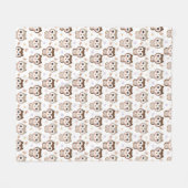 Niedliches Owl Muster Fleece Blankon (Vorderseite (Horizontal))