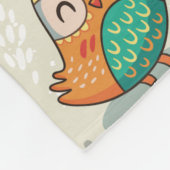 Niedliches Owl Muster Fleece Blankon (Ecke)