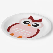 NIEDLICHES OWL PAPPTELLER (Schrägansicht)
