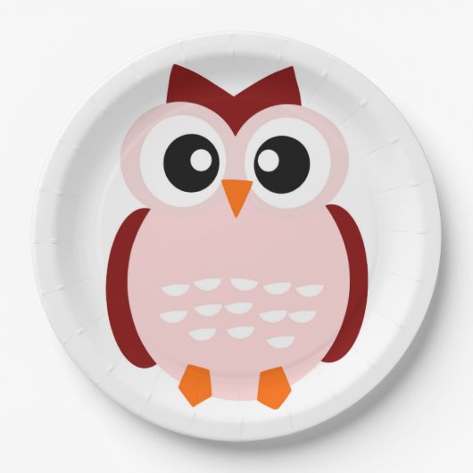 NIEDLICHES OWL PAPPTELLER (Vorderseite)