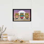 Niedliches Owl Poster (Küche)