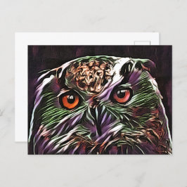 NIEDLICHES OWL POSTKARTE