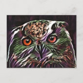 NIEDLICHES OWL POSTKARTE (Vorderseite)