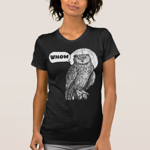 Niedliches Owl Pun Lover Funny Animal Distressed C T-Shirt