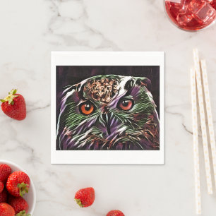 NIEDLICHES OWL SERVIETTE