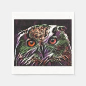 NIEDLICHES OWL SERVIETTE (Vorderseite)