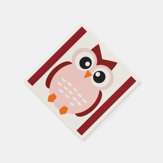 NIEDLICHES OWL SERVIETTE (Ecke)