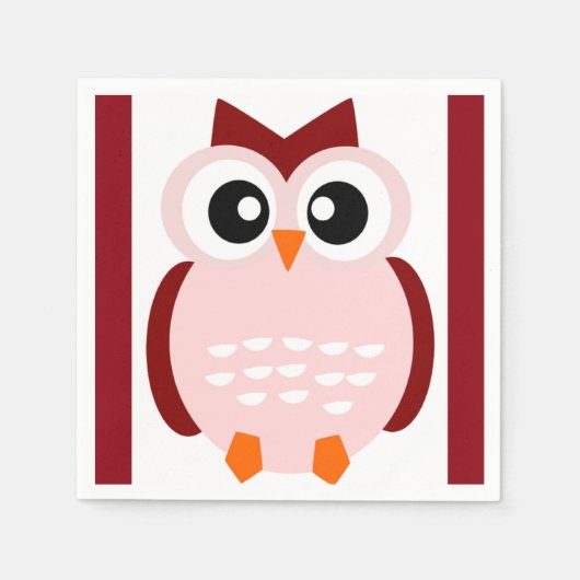 NIEDLICHES OWL SERVIETTE (Vorderseite)