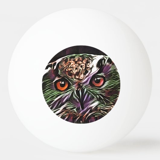NIEDLICHES OWL TISCHTENNISBALL (Vorderseite)