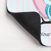 Niedliches Owl- und Heftvorlagenmousepad Mousepad (Ecke)